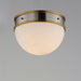 Myhouse Lighting Maxim - 12419SWSNSBR - One Light Flush Mount - Duke - Satin Nickel / Satin Brass