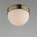 Myhouse Lighting Maxim - 12419SWSNSBR - One Light Flush Mount - Duke - Satin Nickel / Satin Brass