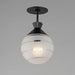 Myhouse Lighting Maxim - 12441CLFTBK - One Light Semi-Flush/Pendant - Copacabana - Black