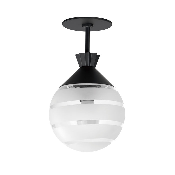 Myhouse Lighting Maxim - 12441CLFTBK - One Light Semi-Flush/Pendant - Copacabana - Black