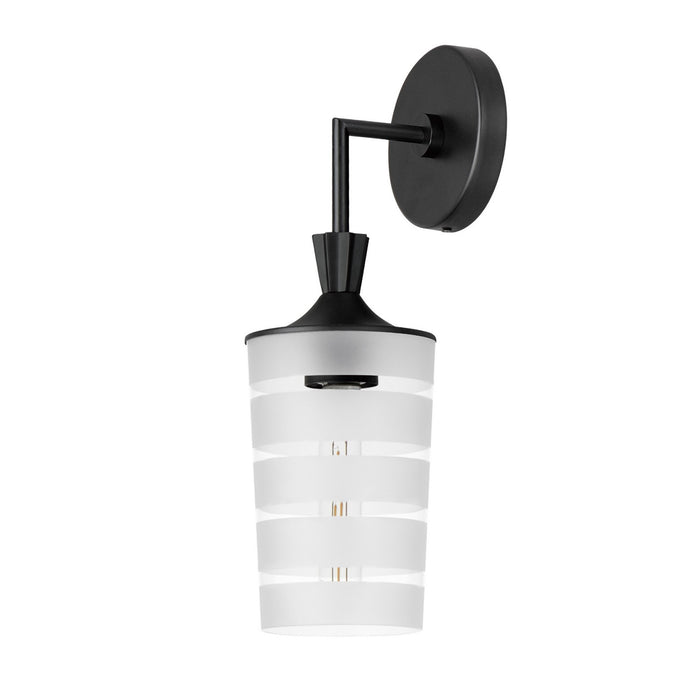 Myhouse Lighting Maxim - 12442CLFTBK - One Light Outdoor Wall Sconce - Copacabana - Black