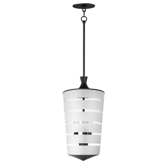 Myhouse Lighting Maxim - 12443CLFTBK - Three Light Pendant - Copacabana - Black