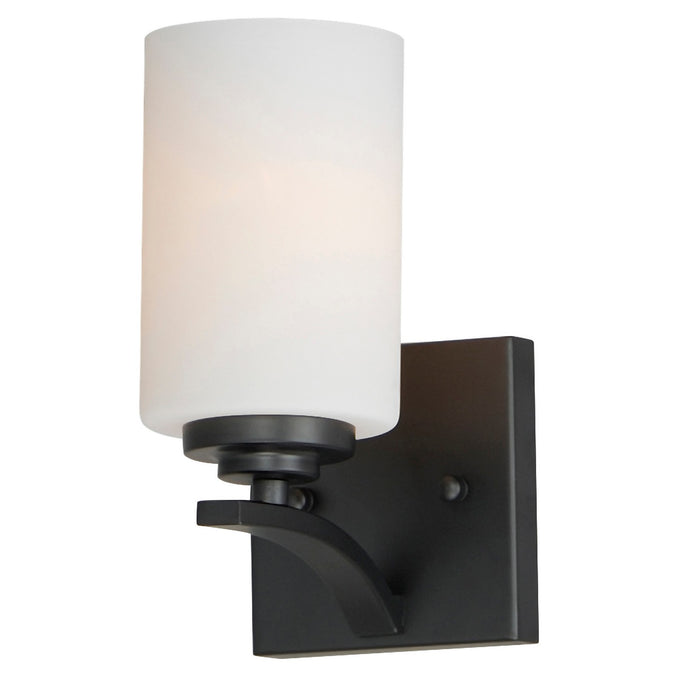 Myhouse Lighting Maxim - 20030SWBK - One Light Wall Sconce - Deven - Black