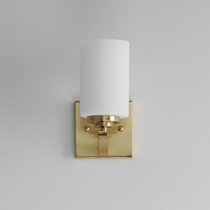 Myhouse Lighting Maxim - 20030SWSBR - One Light Wall Sconce - Deven - Satin Brass