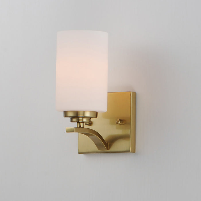 Myhouse Lighting Maxim - 20030SWSBR - One Light Wall Sconce - Deven - Satin Brass