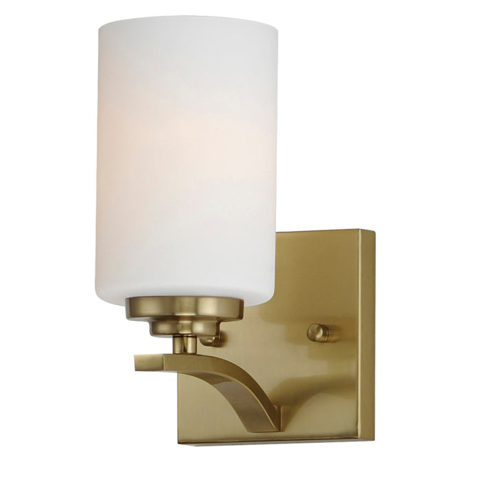 Myhouse Lighting Maxim - 20030SWSBR - One Light Wall Sconce - Deven - Satin Brass