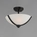 Myhouse Lighting Maxim - 20031SWBK - Three Light Semi Flush Mount - Deven - Black