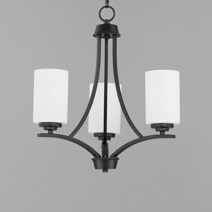 Myhouse Lighting Maxim - 20033SWBK - Three Light Chandelier - Deven - Black