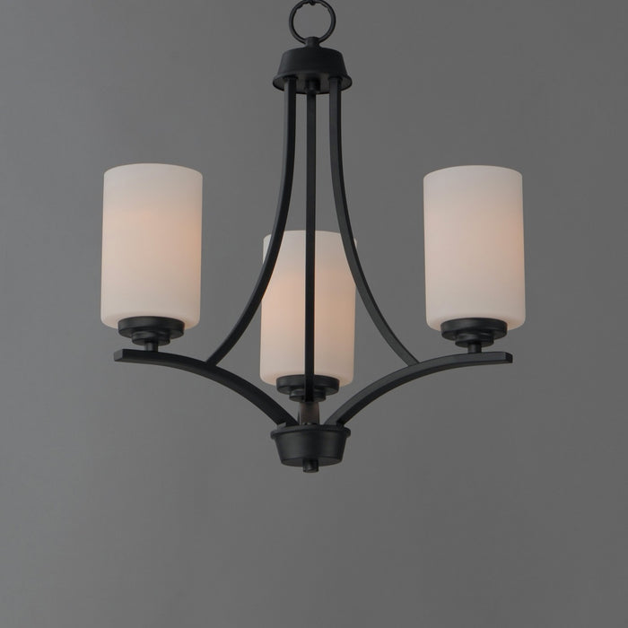 Myhouse Lighting Maxim - 20033SWBK - Three Light Chandelier - Deven - Black