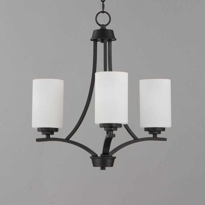 Myhouse Lighting Maxim - 20033SWBK - Three Light Chandelier - Deven - Black