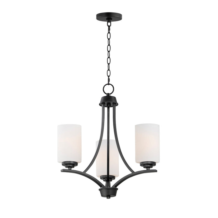 Myhouse Lighting Maxim - 20033SWBK - Three Light Chandelier - Deven - Black