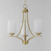 Myhouse Lighting Maxim - 20033SWSBR - Three Light Chandelier - Deven - Satin Brass