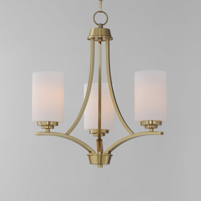 Myhouse Lighting Maxim - 20033SWSBR - Three Light Chandelier - Deven - Satin Brass