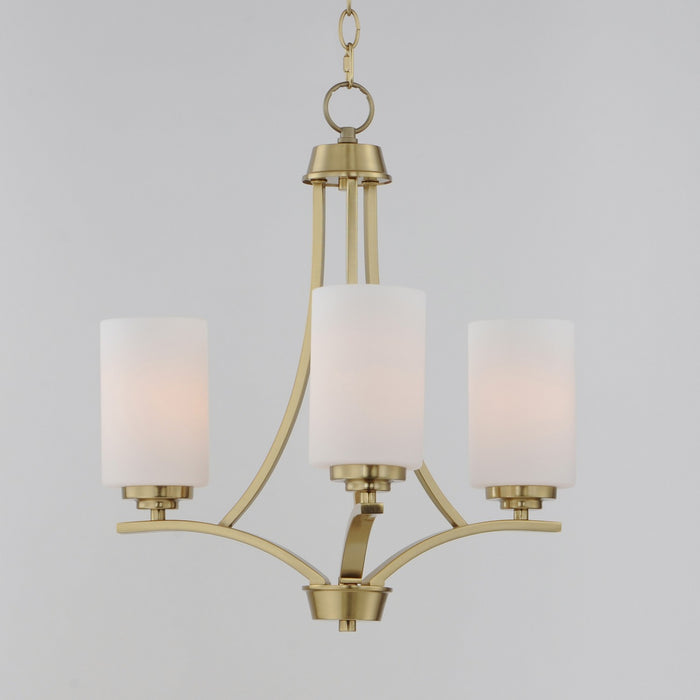 Myhouse Lighting Maxim - 20033SWSBR - Three Light Chandelier - Deven - Satin Brass