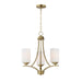 Myhouse Lighting Maxim - 20033SWSBR - Three Light Chandelier - Deven - Satin Brass