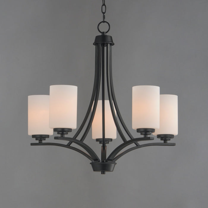 Myhouse Lighting Maxim - 20035SWBK - Five Light Chandelier - Deven - Black