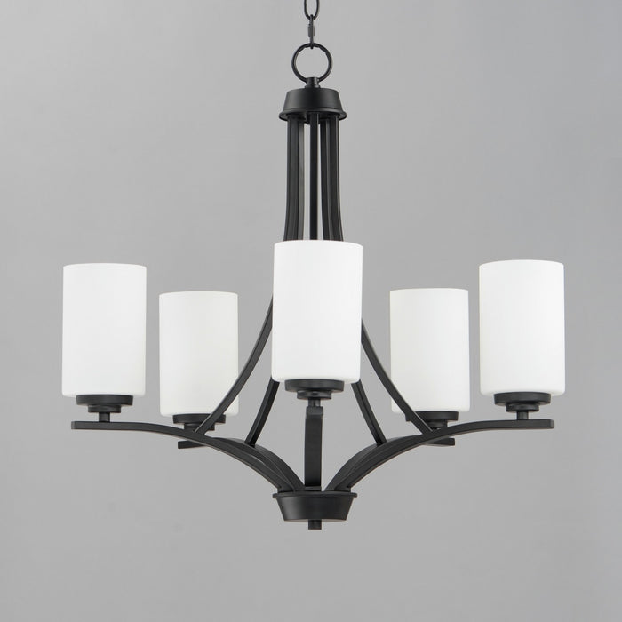 Myhouse Lighting Maxim - 20035SWBK - Five Light Chandelier - Deven - Black