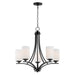 Myhouse Lighting Maxim - 20035SWBK - Five Light Chandelier - Deven - Black