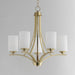 Myhouse Lighting Maxim - 20035SWSBR - Five Light Chandelier - Deven - Satin Brass