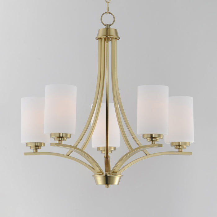 Myhouse Lighting Maxim - 20035SWSBR - Five Light Chandelier - Deven - Satin Brass