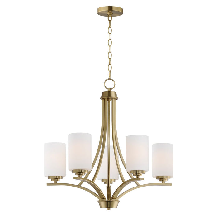 Myhouse Lighting Maxim - 20035SWSBR - Five Light Chandelier - Deven - Satin Brass