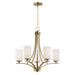 Myhouse Lighting Maxim - 20035SWSBR - Five Light Chandelier - Deven - Satin Brass