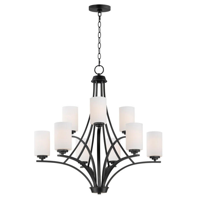 Myhouse Lighting Maxim - 20036SWBK - Nine Light Chandelier - Deven - Black