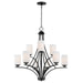 Myhouse Lighting Maxim - 20036SWBK - Nine Light Chandelier - Deven - Black