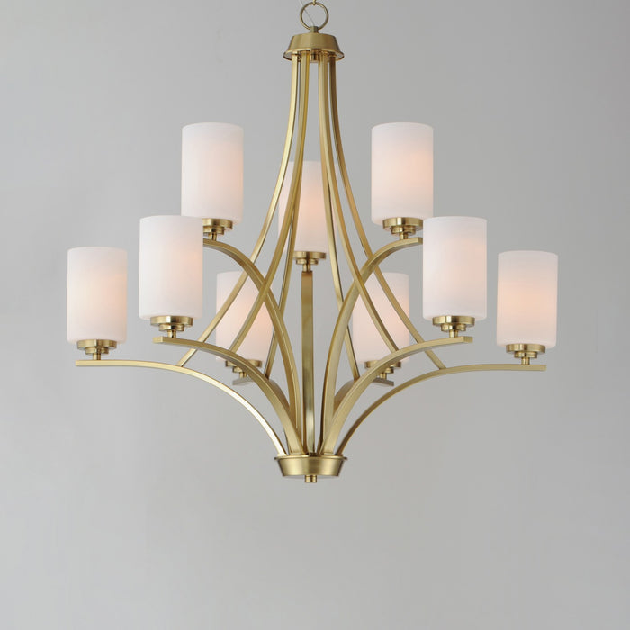 Myhouse Lighting Maxim - 20036SWSBR - Nine Light Chandelier - Deven - Satin Brass