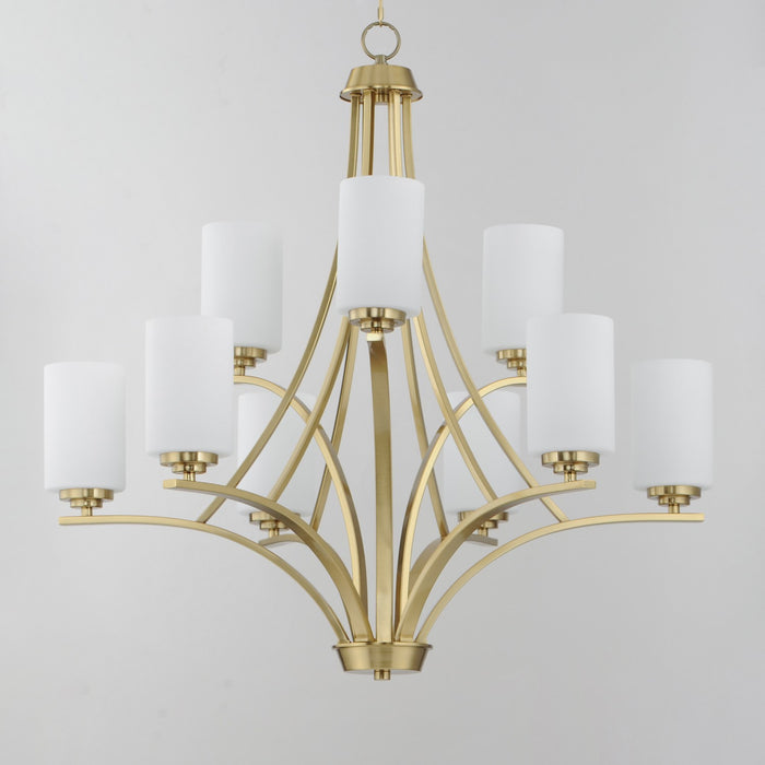 Myhouse Lighting Maxim - 20036SWSBR - Nine Light Chandelier - Deven - Satin Brass