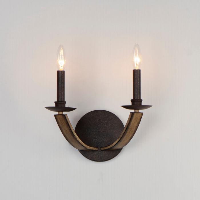 Myhouse Lighting Maxim - 20341DWAR - Two Light Wall Sconce - Basque - Driftwood/Anthracite