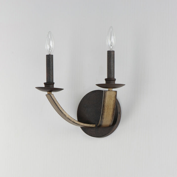 Myhouse Lighting Maxim - 20341DWAR - Two Light Wall Sconce - Basque - Driftwood/Anthracite