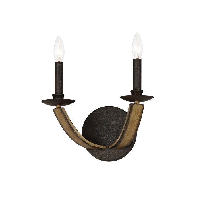 Myhouse Lighting Maxim - 20341DWAR - Two Light Wall Sconce - Basque - Driftwood/Anthracite