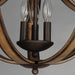 Myhouse Lighting Maxim - 20343DWAR - Three Light Semi Flush Mount - Basque - Driftwood/Anthracite