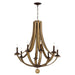 Myhouse Lighting Maxim - 20348DWAR - Eight Light Chandelier - Basque - Driftwood/Anthracite