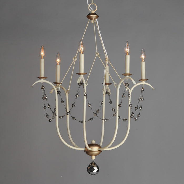 Myhouse Lighting Maxim - 20486ECVG - Six Light Chandelier - Formosa - Ecru/Venetian Gold