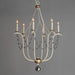 Myhouse Lighting Maxim - 20486ECVG - Six Light Chandelier - Formosa - Ecru/Venetian Gold