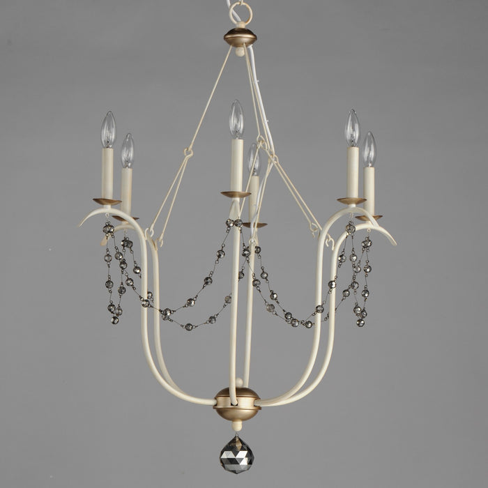 Myhouse Lighting Maxim - 20486ECVG - Six Light Chandelier - Formosa - Ecru/Venetian Gold