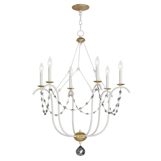 Myhouse Lighting Maxim - 20486ECVG - Six Light Chandelier - Formosa - Ecru/Venetian Gold