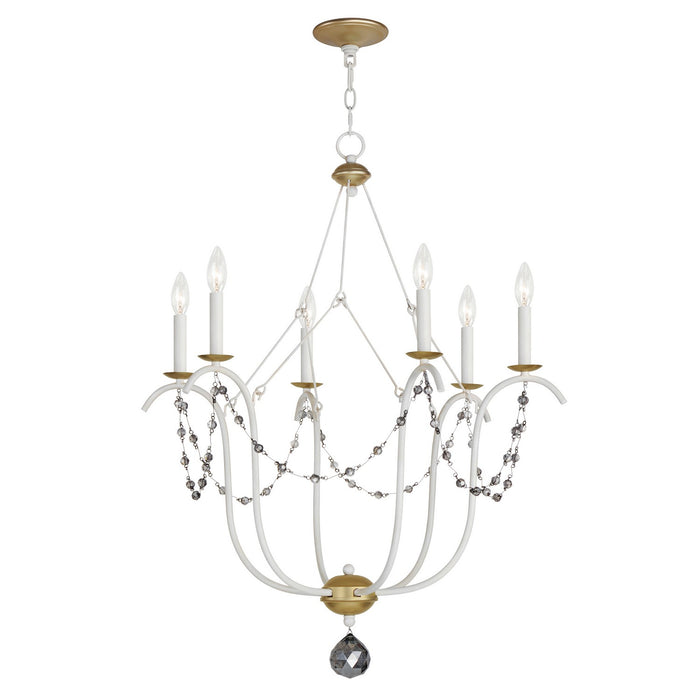 Myhouse Lighting Maxim - 20486ECVG - Six Light Chandelier - Formosa - Ecru/Venetian Gold