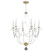 Myhouse Lighting Maxim - 20486ECVG - Six Light Chandelier - Formosa - Ecru/Venetian Gold