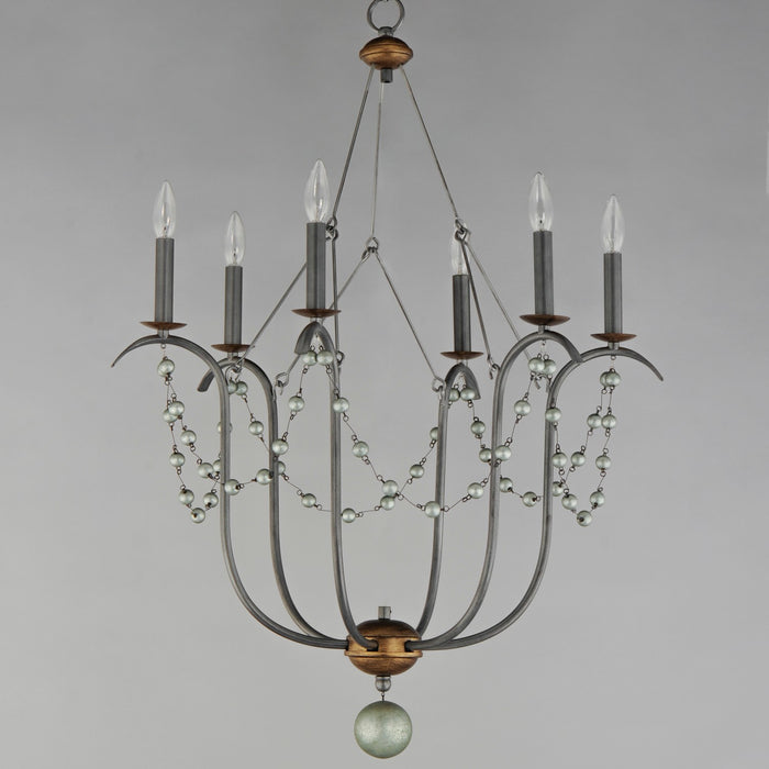 Myhouse Lighting Maxim - 20486GN - Six Light Chandelier - Formosa - Golden Noir