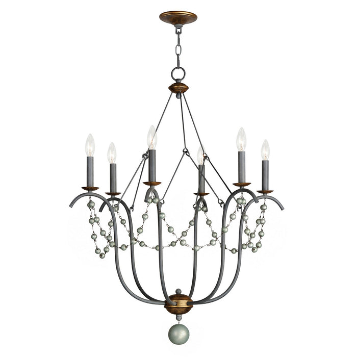 Myhouse Lighting Maxim - 20486GN - Six Light Chandelier - Formosa - Golden Noir