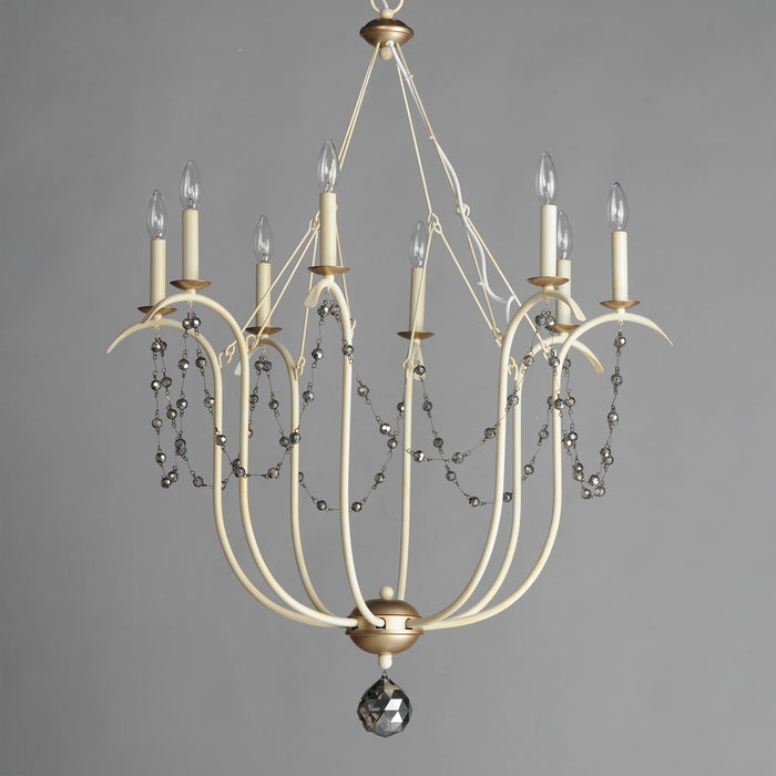 Myhouse Lighting Maxim - 20488ECVG - Eight Light Chandelier - Formosa - Ecru/Venetian Gold