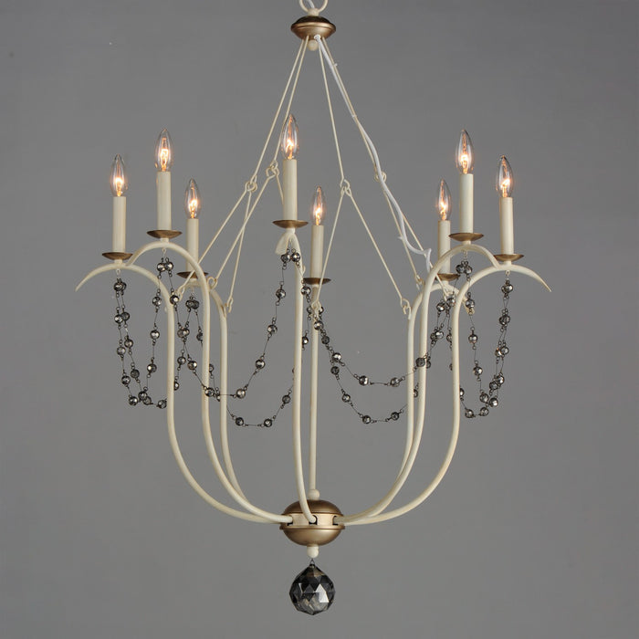 Myhouse Lighting Maxim - 20488ECVG - Eight Light Chandelier - Formosa - Ecru/Venetian Gold