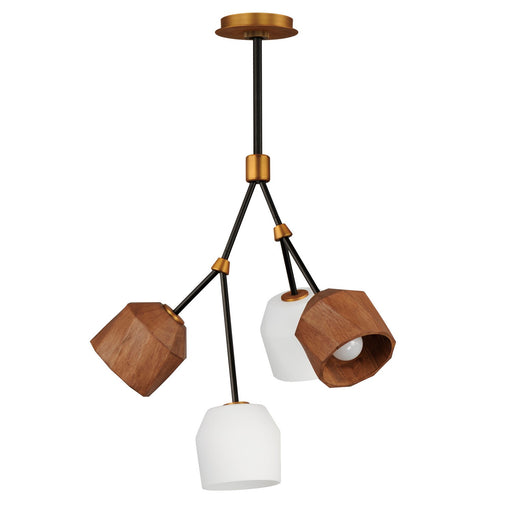 Myhouse Lighting Maxim - 28274DBZAB - LED Pendant - Akimbo - Dark Bronze/Antique Brass