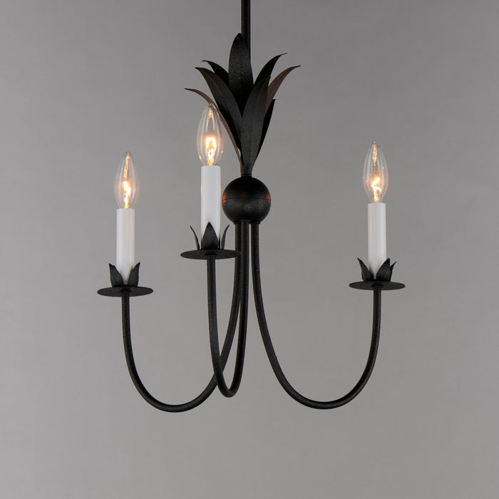 Myhouse Lighting Maxim - 2883AR - Three Light Chandelier - Paloma - Anthracite