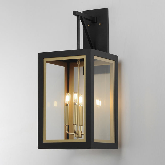 Myhouse Lighting Maxim - 30056CLBKGLD - Four Light Outdoor Wall Sconce - Neoclass - Black / Gold