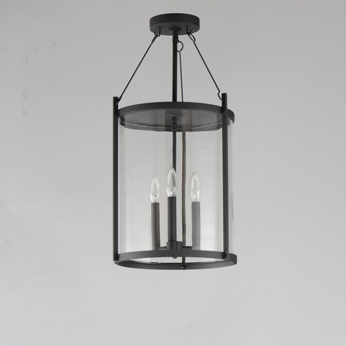 Myhouse Lighting Maxim - 30069CLBK - Three Light Pendant - Belfry - Black