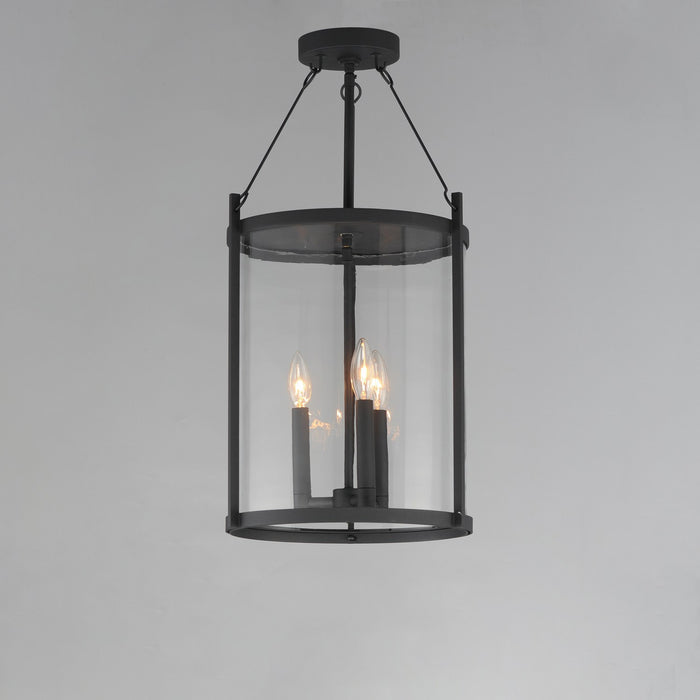 Myhouse Lighting Maxim - 30069CLBK - Three Light Pendant - Belfry - Black